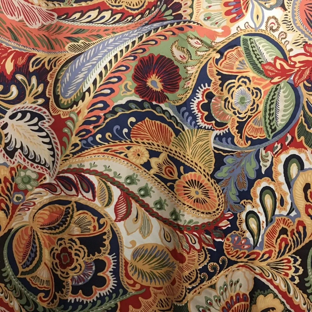 PIER 1 IMPORTS SALE RARE HTF LIKE NEW Paisley Lined Curtains Drapes 50X84 pair